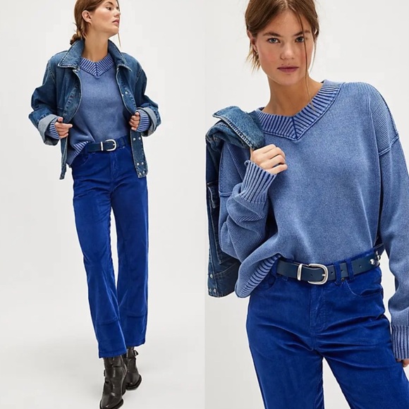 free people high street pullover shaded spruce - Picture 2 of 12